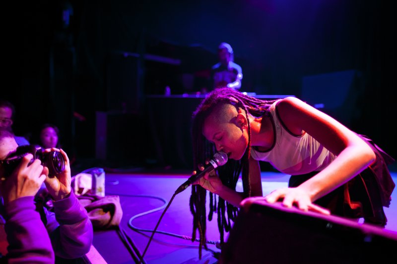 Kelela performs at Music Hall of Williamsburg as part of the CMJ Music Marathon in Brooklyn, NY on Oct. 15, 2013. The festival, in its 33rd year, runs through Saturday.