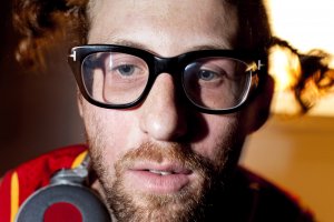 Sean Glass plays music at a party he DJ'd for tech entrepreneur Alan Chan's birthday in the Soho neighborhood of New York, NY on Oct. 13, 2013. Glass is a frequent party presence in the tech world.