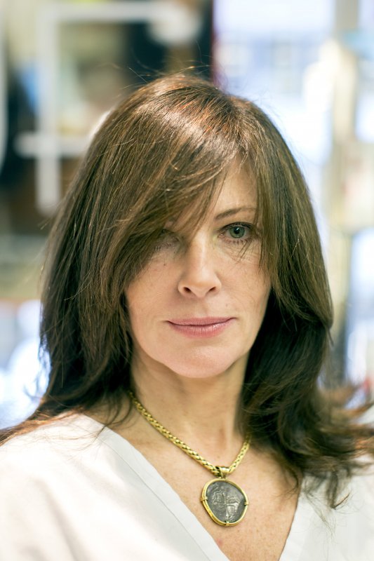 This is a post-blowdry portrait of Laura Jean Mallon at Julien Farel Salon on Madison Ave in New York, NY on Jan. 16, 2014. Mallon had gotten a haircut recently and returned to Farel for a blow dry. She first met Farel in 1992 and has had her hair cut by him for the past six or seven years. 

CREDIT: Brian Harkin for The Wall Street Journal
SALON