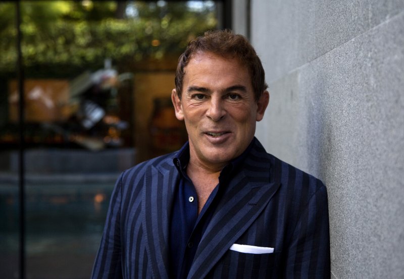 Eugenio López Alonso, financial supporter of Museo Jumex, poses at his home in Mexico City, Mexico on Sept. 26, 2023. Museo Jumex, whose chief curator is Kit Hammonds, will open its 10th anniversary show "Everything Gets Lighter" on Nov. 18. López's family made a fortune with its Grupo Jumex juice business.